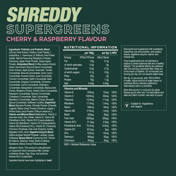 SUPERGREENS - Cherry & Raspberry