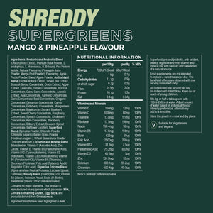 SUPERGREENS - Mango & Pineapple