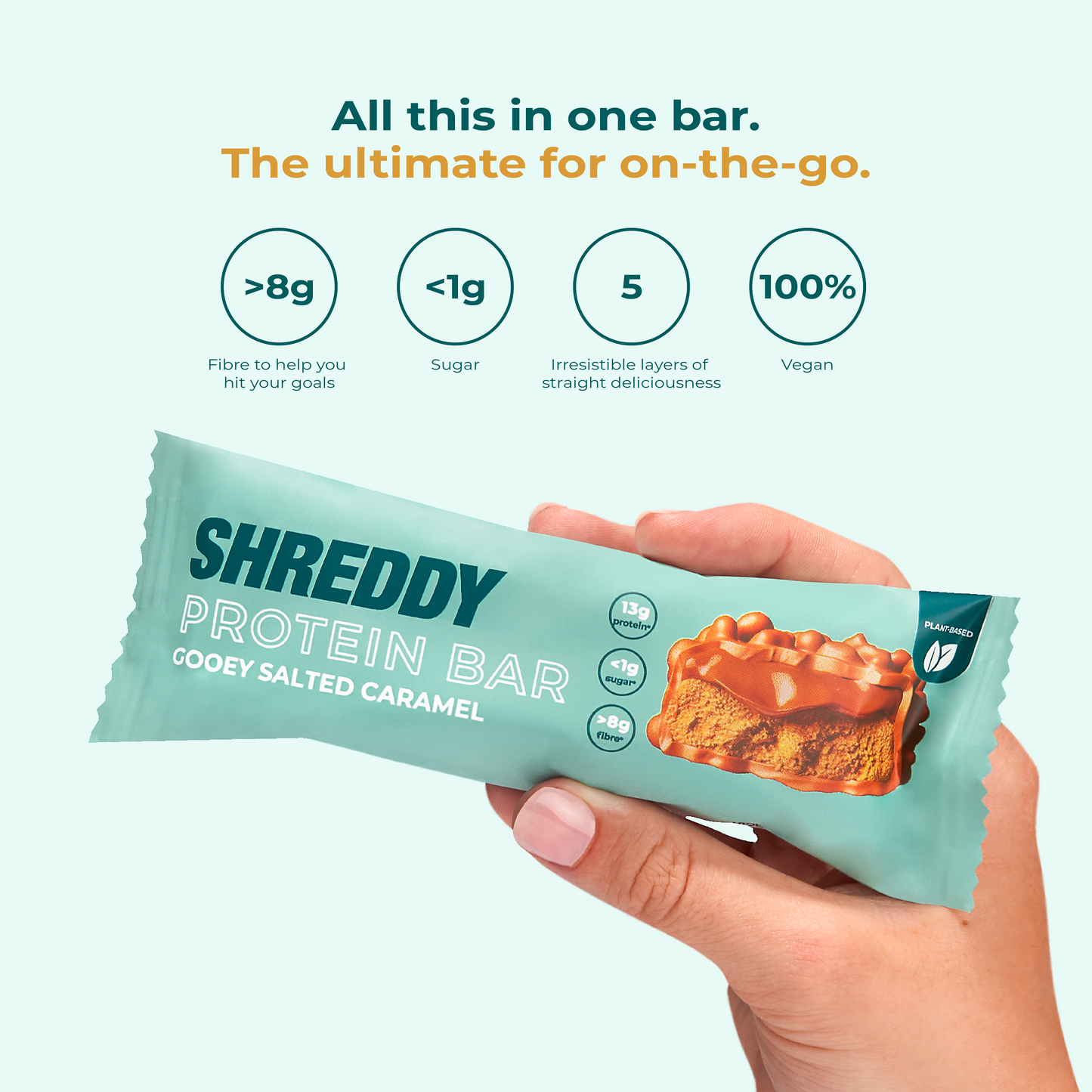 Gooey Salted Caramel Protein Bar - 15 Pack